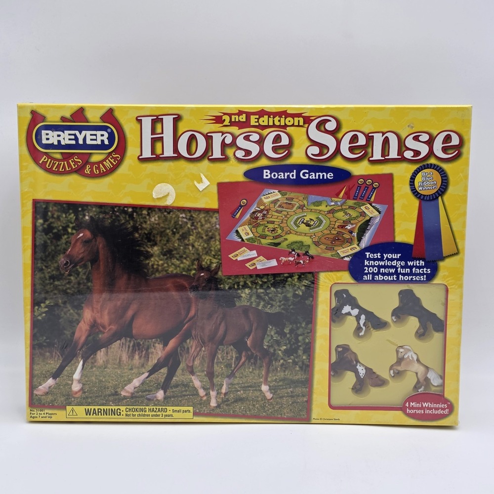 Breyer 2nd‎ Edition Horse Sense Board Game, w/4 Mini Whinnies Horses NEW